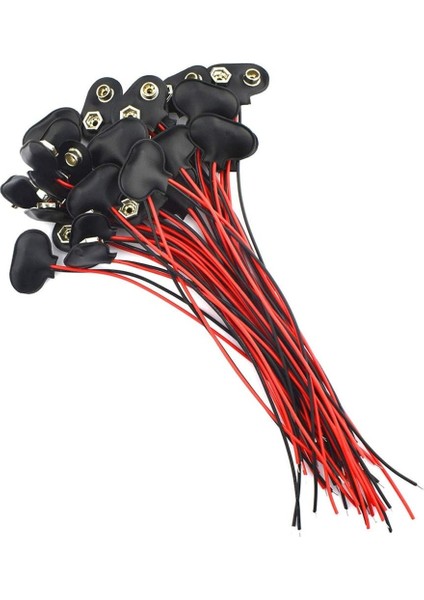 9 Volt Pil Başlığı 9V Pil Yuvası Pil Yatağı 5 Adet