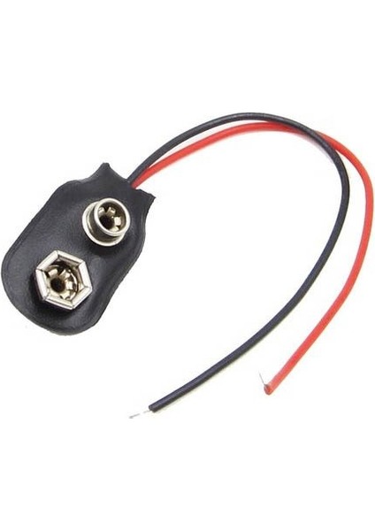 9 Volt Pil Başlığı 9V Pil Yuvası Pil Yatağı 5 Adet