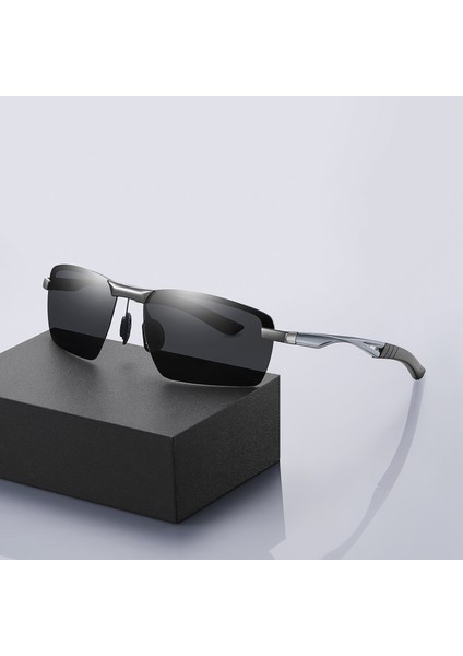 Erkek Metal Çerçeve Polarize Güneş Gözlüğü - Siyah (Yurt Dışından) fiyatları