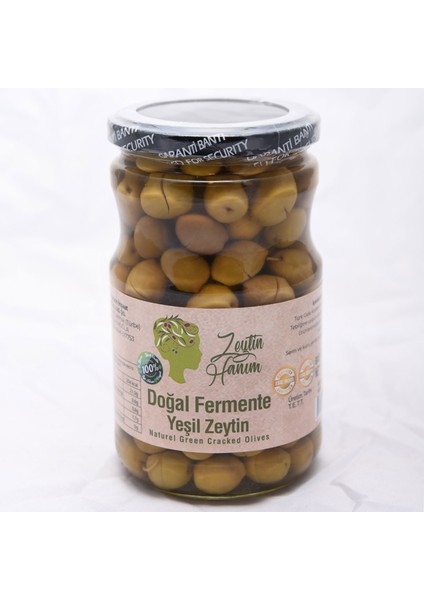 Zeytin Hanım Yeşil Kırma Zeytin - Doğal Fermente