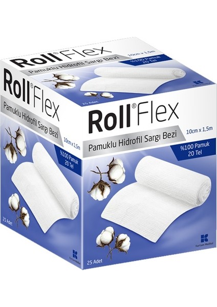 Roll Flex Sargı Bezı 10cm*150 Cm Flex Dnz