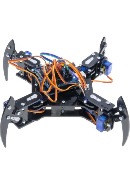 Quadruped (4 Bacaklı) Örümcek Robot - Elektronikli