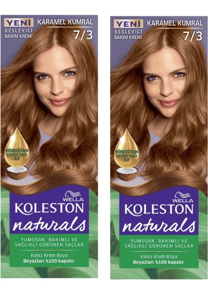 Koleston Saç Boyası Naturals 7/3 Karamel Kumral x 2 Adet