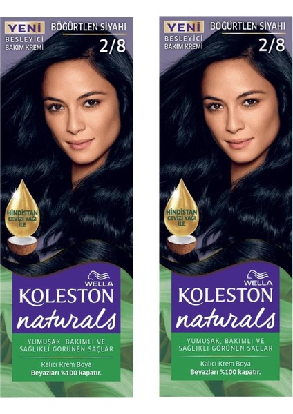 Koleston Saç Boyası Naturals 2/8 Böğürtlen Siyah x 2 Adet