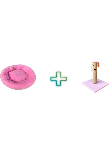 Tırmalama Tahtası, Polar Simit Kedi Yatağı 2'li Set