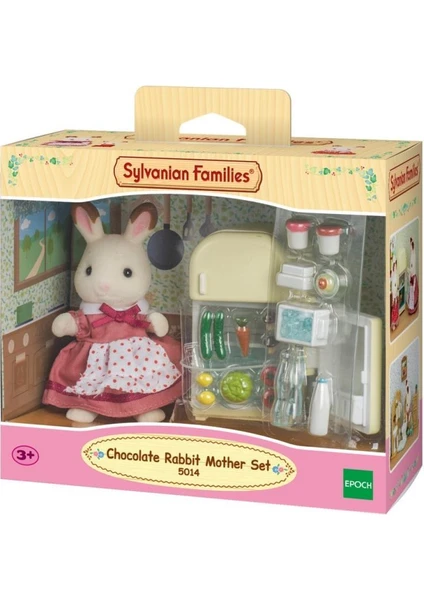 Sylvanian Families Çikolata Kulaklı Tavşan Anne ve Buzdolabı 5014