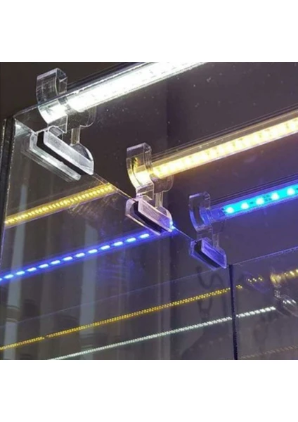 Aqualed LED Armatür Çiftli Ayağı - Çift LED Bar Pleksi Ayak