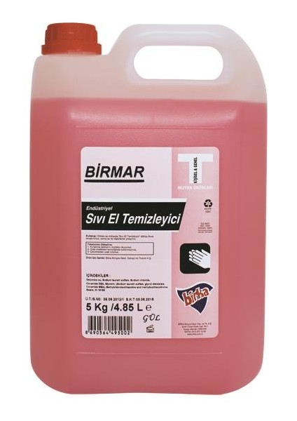 Endüstriyel Sıvı El Temizleyici 5 Kg.