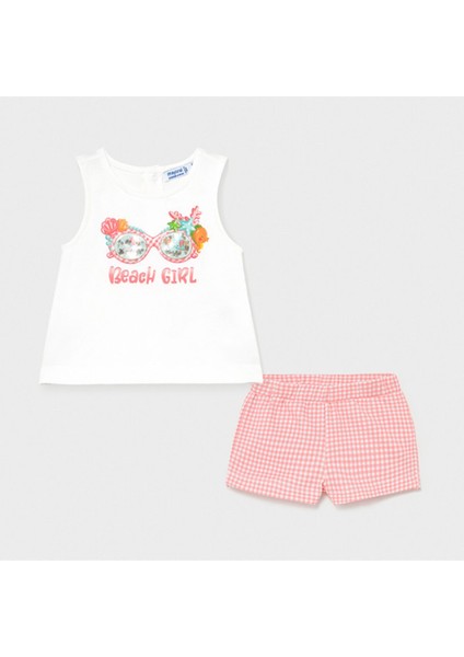 Kız Bebek T-Shirt Şort  2 Li Set