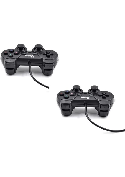 Pc Titreşimli Dualshock Gamepad Oyun Kolu 2'li Paket