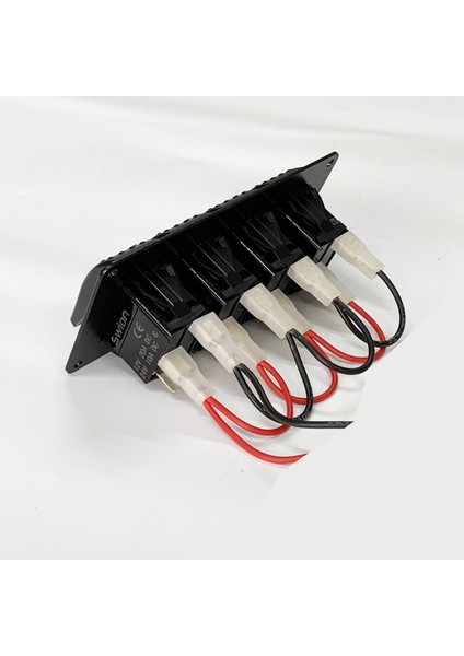 4 Anahtar Swicth Panel Slim Model Kırmızı Işık Sembollü 12-24V modelleri