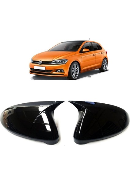 Vw Polo Batman Yarasa Ayna Kapağı Piano Black 2017 - 2020 Dıştan Yapıştırmalı fiyatları