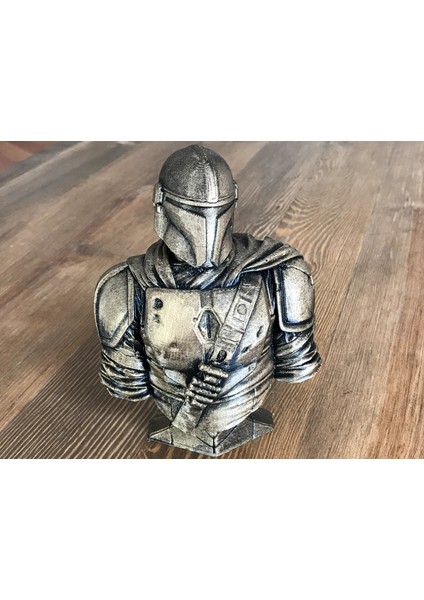 Mandalorian Star Wars Yıldız Savaşları Dekoratif Hediyelik Heykelcik Figür