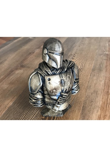 Mandalorian Star Wars Yıldız Savaşları Dekoratif Hediyelik Heykelcik Figür