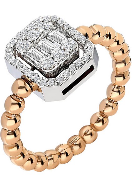 0,42 Karat Baget Pırlanta Yüzük 0441R0040 fiyatları