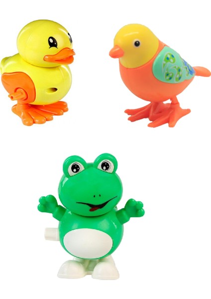 Kurmalı Emekleme Arkadaşı Ördek + Kuş + Kurbağa