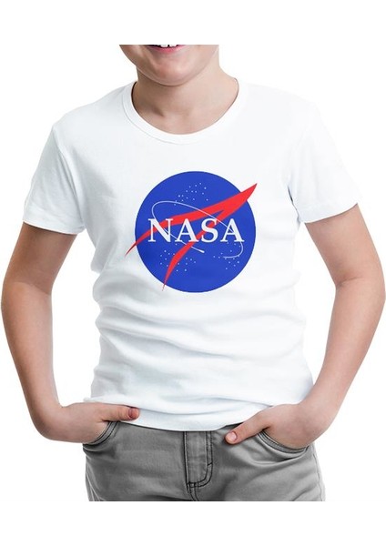 Nasa Beyaz Çocuk Tshirt