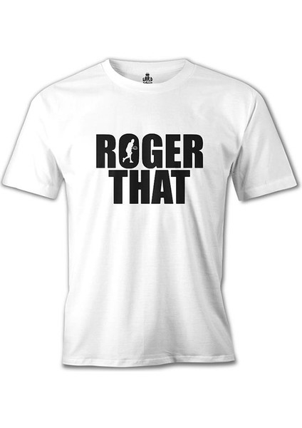 Tenis - Roger That Beyaz Erkek Tshirt