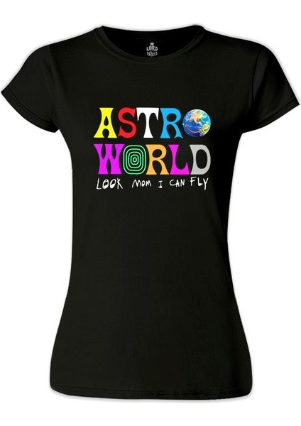Travis Scott - Astro World Siyah Bayan Tshirt