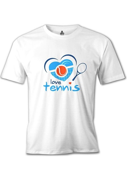 Tenis - Beat Beyaz Erkek Tshirt