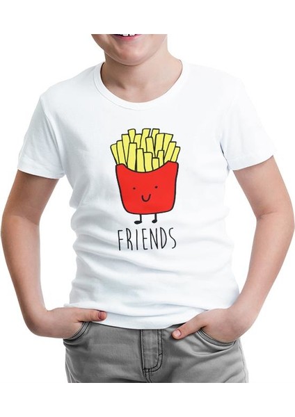 Best Friends - Patates Beyaz Çocuk Tshirt