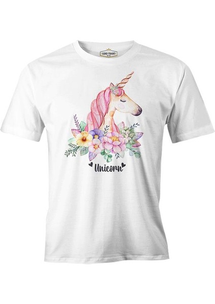 Unicorn Pink Anneler Günü Beyaz Unisex Tshirt fiyatları