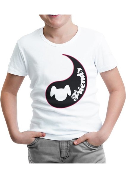 Best Friends - Köpek Beyaz Çocuk Tshirt