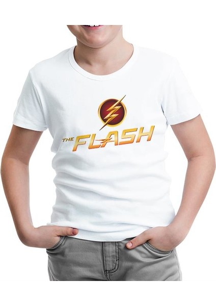 Flash Beyaz Çocuk Tshirt