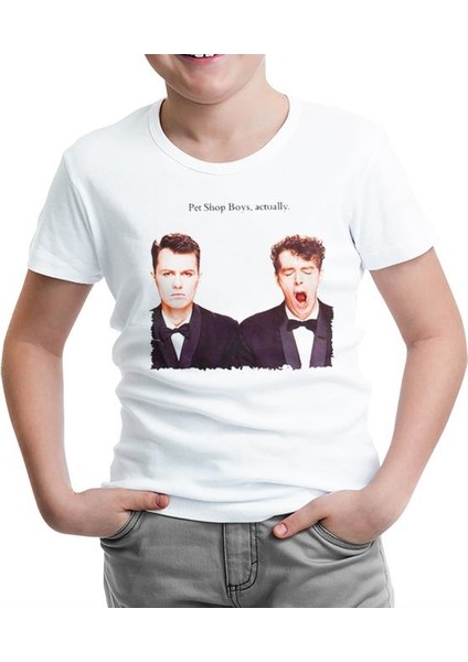 Pet Shop Boys - Actually Beyaz Çocuk Tshirt