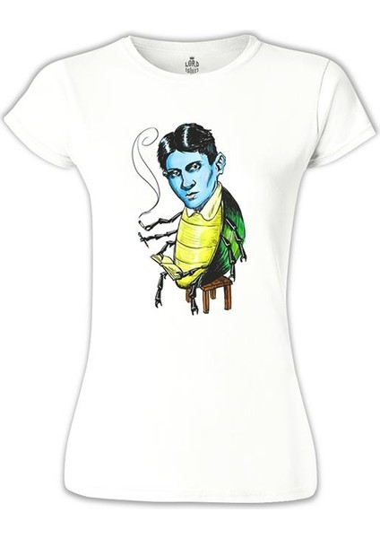 Franz Kafka Beyaz Bayan Tshirt