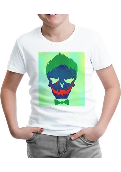 Suicide Squad - Joker Last Cry Beyaz Çocuk Tshirt