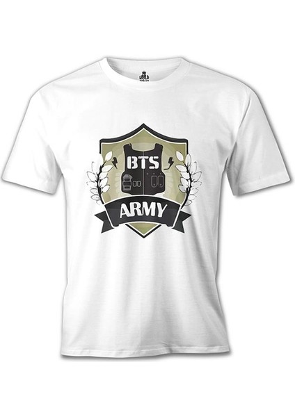 Bts - Army Arma Beyaz Erkek Tshirt