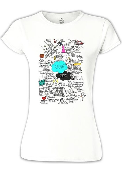 The Fault In Our Stars Beyaz Bayan Tshirt