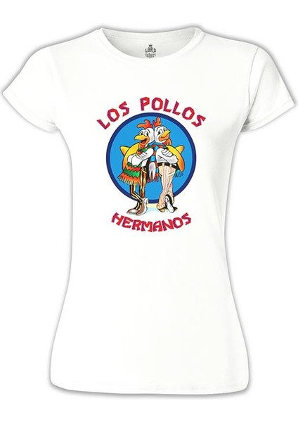 Los Pollos Hermanos Beyaz Bayan Tshirt