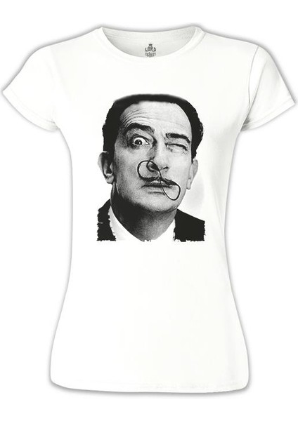 Salvador Dali Beyaz Bayan Tshirt