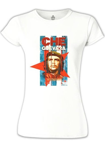 Che Guevara Beyaz Bayan Tshirt