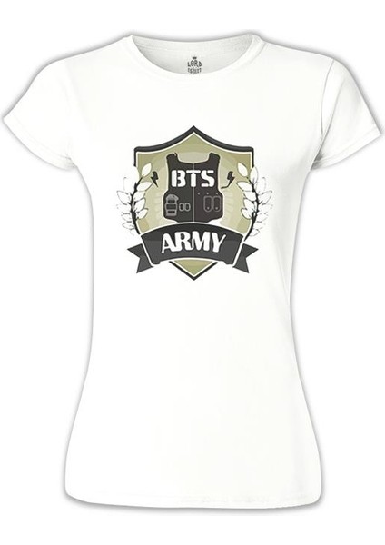 Bts - Army Arma Beyaz Bayan Tshirt