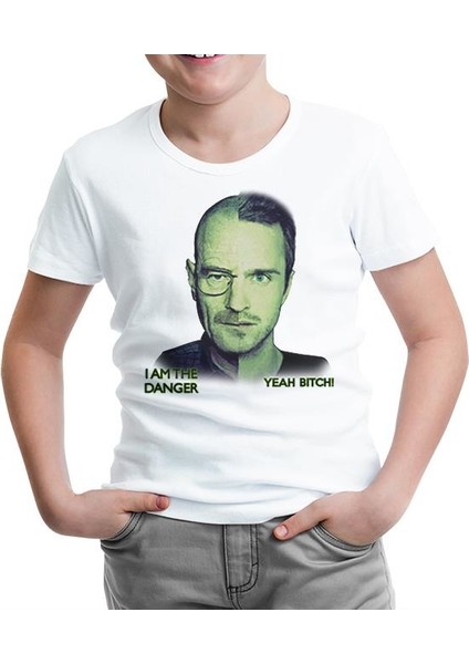 Breaking Bad - I Am The Danger Beyaz Çocuk Tshirt