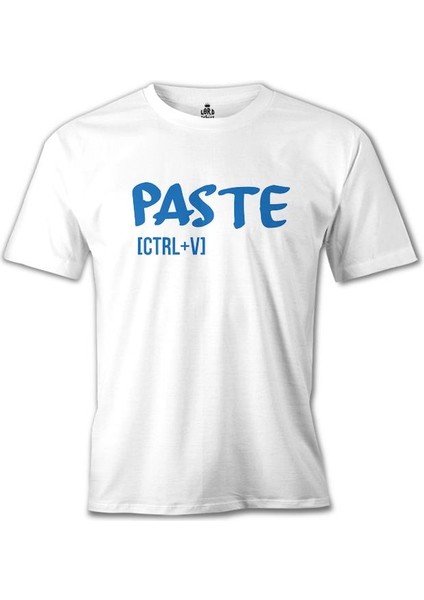 Paste - Ctrl+V Beyaz Erkek Tshirt