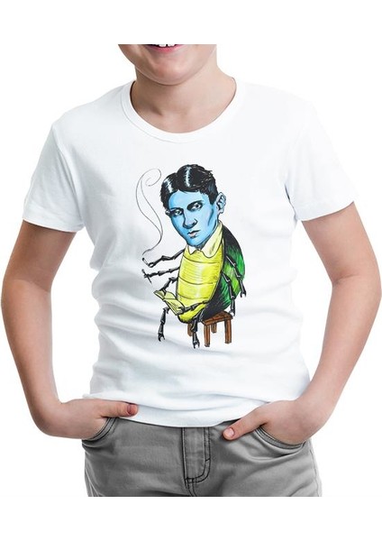 Franz Kafka Beyaz Çocuk Tshirt