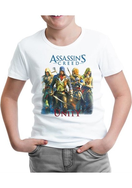 Assassin's Creed - Unity Beyaz Çocuk Tshirt