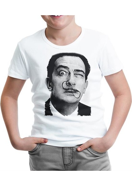 Salvador Dali Beyaz Çocuk Tshirt