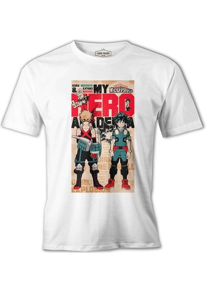 My Hero Academia - Deku And Bakugo Beyaz Erkek Tshirt