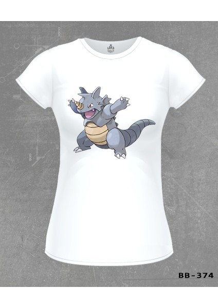Pokemon - Rhydon Beyaz Bayan Tshirt fiyatları