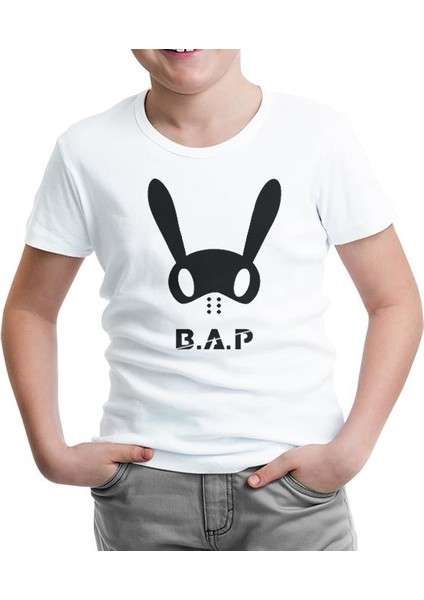 B.a.p - Logo Beyaz Çocuk Tshirt