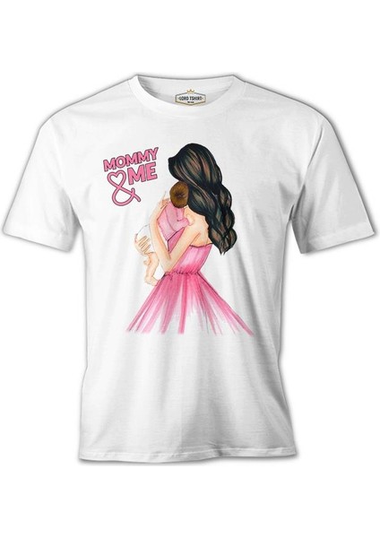 Annem ve Ben Kız Anneler Günü Beyaz Unisex Tshirt