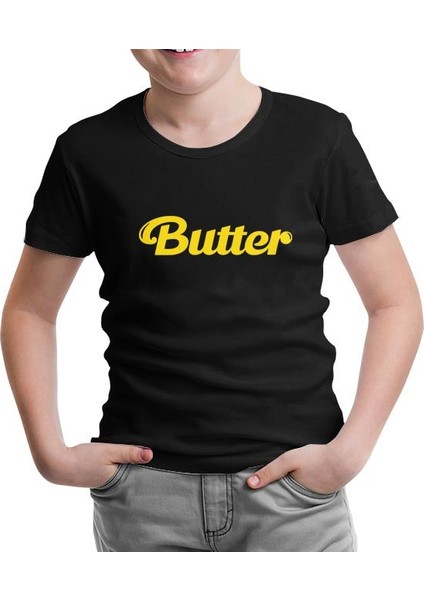 Bts - Butter Siyah Çocuk Tshirt