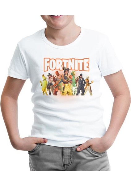 Fortnite - Banana Beyaz Çocuk Tshirt