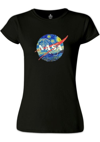 Nasa - Van Gogh Siyah Bayan Tshirt