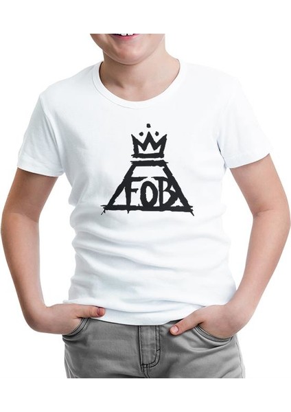 Fall Out Boy - Logo Beyaz Çocuk Tshirt